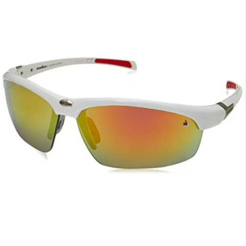 Foster Grant IRONMAN Men's Principle Sunglasses in White and Yellow